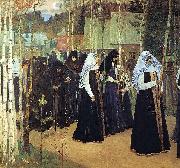 Mikhail Nesterov Taking the Veil oil painting